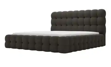 Polsterbett mit Stauraum Schwarz 200 cm
