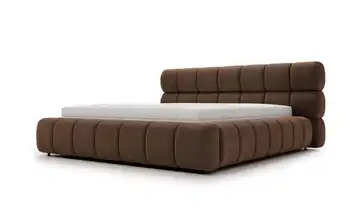 Polsterbett mit Stauraum Braun 140 cm