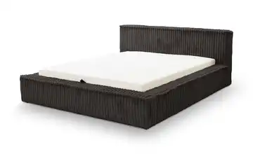 Polsterbett mit Stauraum Schwarz 120 cm