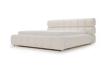 Polsterbett mit Stauraum Beige 140 cm
