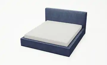 Polsterbett mit Stauraum Blau 140 cm