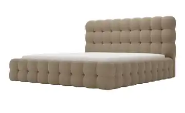 Polsterbett mit Stauraum Braun 120 cm
