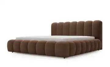 Polsterbett mit Stauraum Braun 120 cm