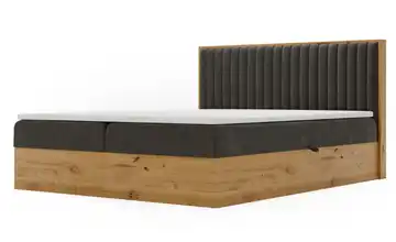 Boxbett mit Stauraum Dunkelgrau 180 cm