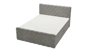 Boxbett mit Stauraum Grau 160 cm