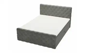 Boxbett mit Stauraum Dunkelgrau 160 cm
