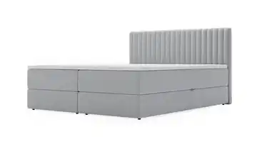 Boxbett mit Stauraum Grau 180 cm
