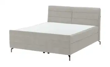 pop Boxspringbett Premium H3 & H4 Grau 180 cm