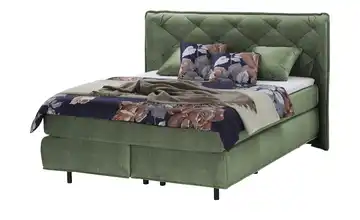 pop Boxspringbett 160x200 cm H2 Kaltschaumkern Grün