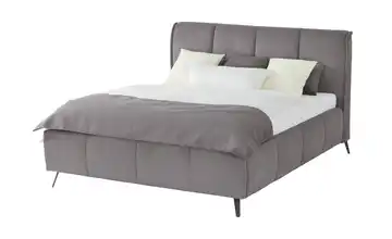 pop Polsterbett mit Bettkasten Pamela 180 cm H3 Anthrazit Basic