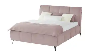 pop Polsterbett mit Bettkasten Pamela 160 cm Rosa H2 & H3 Premium