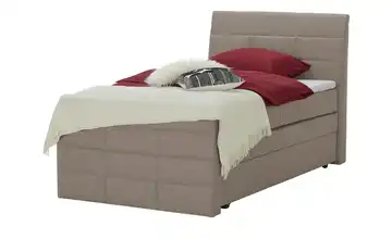 Boxspringbett mit Bettkasten und Topper Beige H2 140 cm