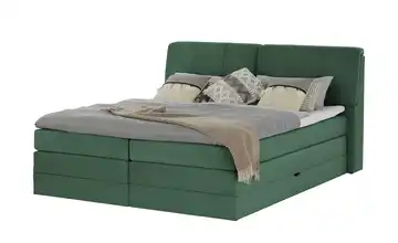 Twist Boxspringbett mit Bettkasten Grün 140 cm