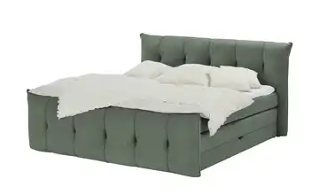 Twist Boxspringbett mit Bettkasten Sofia 160 cm Grün