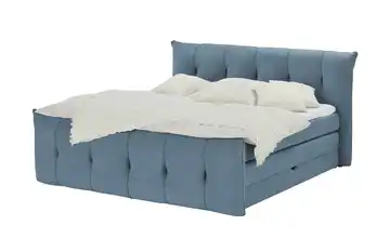 Twist Boxspringbett mit Bettkasten Sofia 140 cm Blau