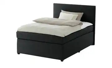 Boxspringbett mit Matratze und Topper, H3 Schwarz H3 90 cm