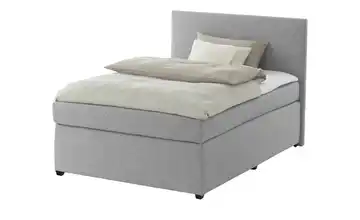 Boxspringbett mit Matratze und Topper, H3 Silbergrau H3 90 cm