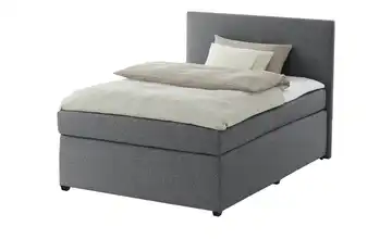 Boxspringbett mit Matratze und Topper, H3 Dunkelgrau H3 90 cm
