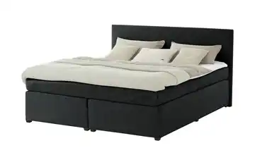 Boxspringbett mit Matratze und Topper, H3 Schwarz H3 160 cm