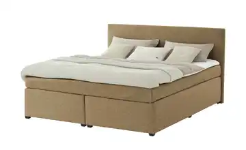 Boxspringbett mit Matratze und Topper, H3 Senfgelb H3 160 cm