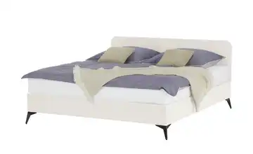 Polsterbett mit Matratze Creme 140 cm H1
