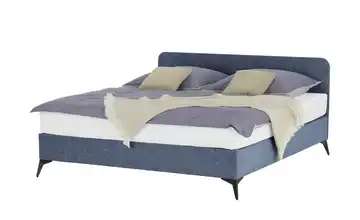 Polsterbett mit Matratze Blau 180 cm H2