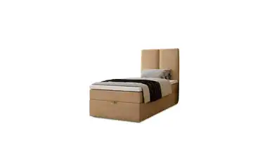 Boxbett mit Stauraum 203 cm 100x200 cm Beige