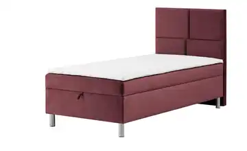 Boxbett mit Bettkasten Ohne Fußteil Kirschrot 100 cm