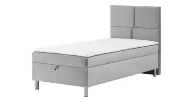 Boxbett mit Bettkasten Ohne Fußteil Silbergrau 100 cm