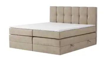 Boxspringbett mit Bettkasten 120 cm 7 cm Sand