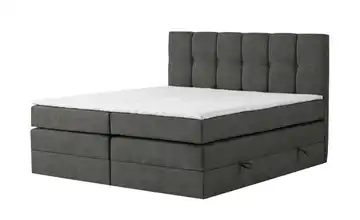 Boxspringbett mit Bettkasten 120 cm 4 cm Anthrazit