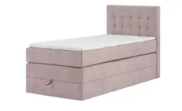 Boxspringbett mit Bettkasten 4 cm Rosé 100 cm