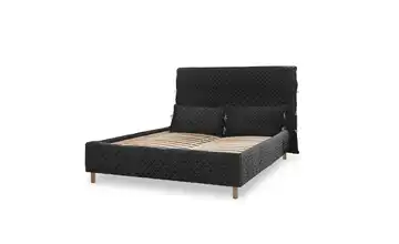 Miuform Polsterbett gemustert Graphit 160x200 cm ohne Bettkasten