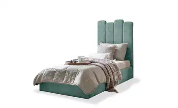 Miuform Polsterbett mit Bettkasten Dreamy Aurora 90x200 cm Pastellblau