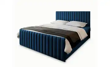 MASSENO Boxbett mit Bettkasten 160x200 cm Blau