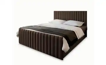MASSENO Boxbett mit Bettkasten 140x200 cm Braun
