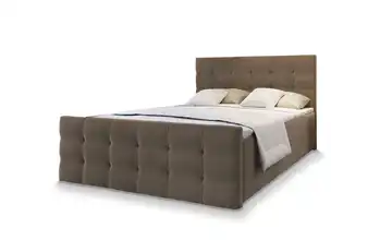 MASSENO Boxbett mit Bettkasten 160x200 cm Braun