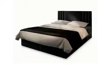 MASSENO Boxbett mit Bettkasten 140x200 cm Schwarz