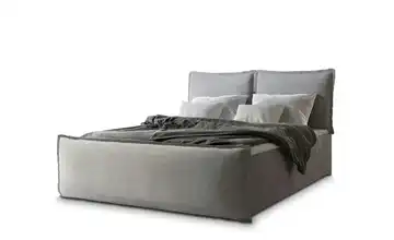 MASSENO Boxbett mit Bettkasten 140x200 cm Hellgrau