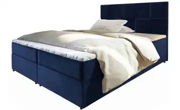 MASSENO Boxbett mit Bettkasten 140x200 cm Dunkelblau