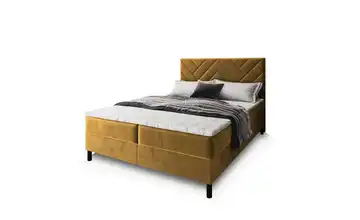 MASSENO Boxbett mit Bettkasten 140x200 cm Gelb