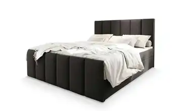 MASSENO Boxbett mit Bettkasten 160x200 cm Grau