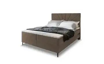MASSENO Boxbett mit Bettkasten Braun 140x200 cm