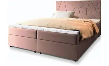 MASSENO Boxbett mit Bettkasten 140x200 cm Rosa