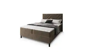MASSENO Boxbett mit Bettkasten 140x200 cm Beige