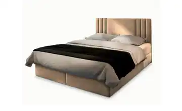 MASSENO Boxbett mit Bettkasten 140x200 cm Beige