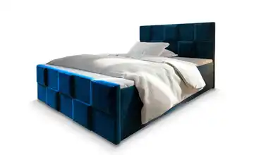 MASSENO Boxbett mit Bettkasten 140x200 cm Blau