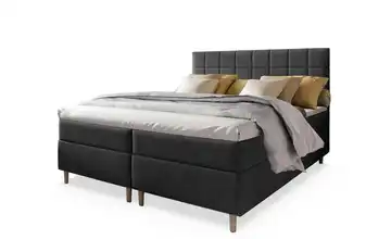 MASSENO Boxbett mit Bettkasten 140x200 cm Dunkelgrau