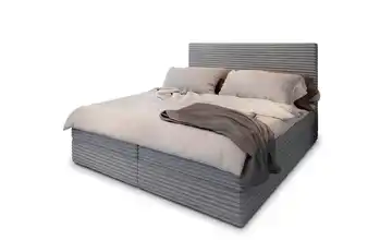 MASSENO Boxbett mit Bettkasten 140x200 cm Steingrau