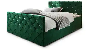 MASSENO Boxbett mit Bettkasten 140x200 cm Grün